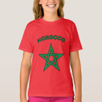 Marruecos - Hombres con bandera marroquí