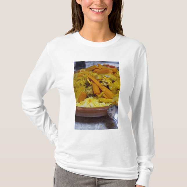 Camiseta Marruecos, Tetuán. Comida tradicional marroquí de (Anverso)