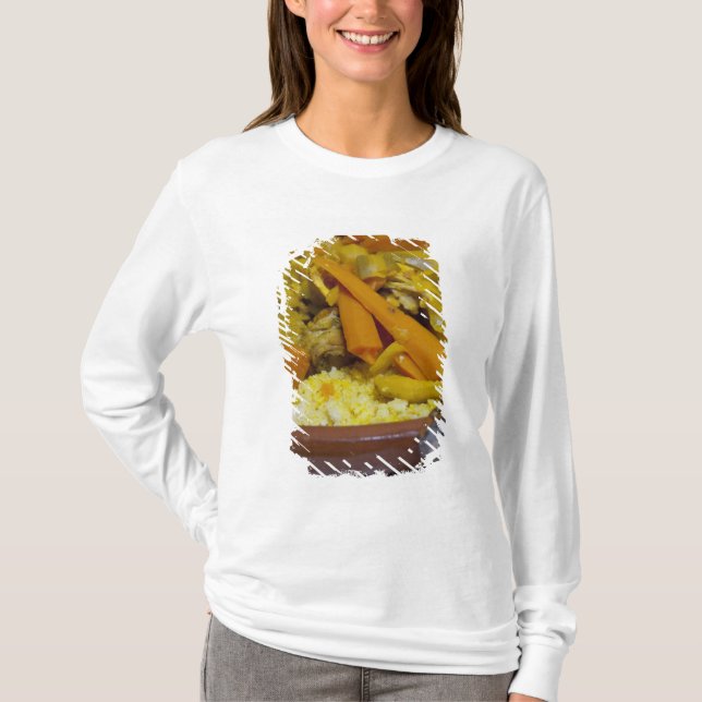Camiseta Marruecos, Tetuán. Comida tradicional marroquí de (Anverso)