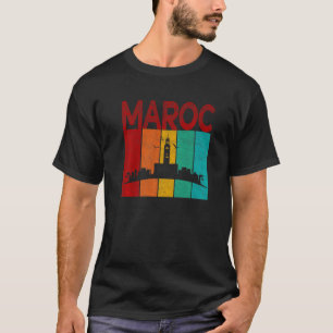 Camiseta Marruecos vintage me encanta Marruecos Mapa fútbol