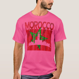 Camiseta Marruecos vintage me encanta Marruecos Mapa fútbol