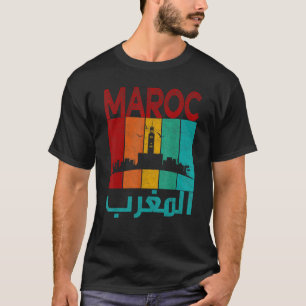 Camiseta Marruecos vintage me encanta Marruecos Mapa fútbol