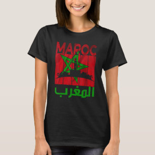Camiseta Marruecos vintage me encanta Marruecos Mapa fútbol