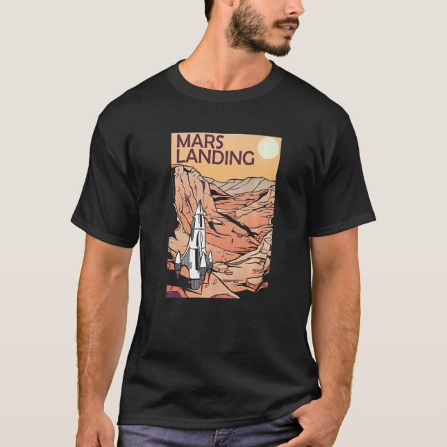 Camiseta Mars Landing Astronaut Space (Anverso)