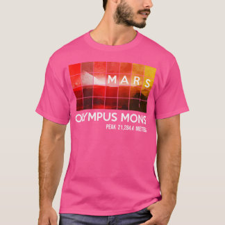 Camiseta Mars Mission Space Travel Olympus Mons Astronomía