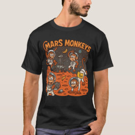 Camiseta Mars Monkeys divertido animal