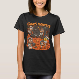 Camiseta Mars Monkeys divertido animal