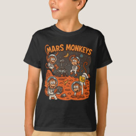 Camiseta Mars Monkeys divertido animal