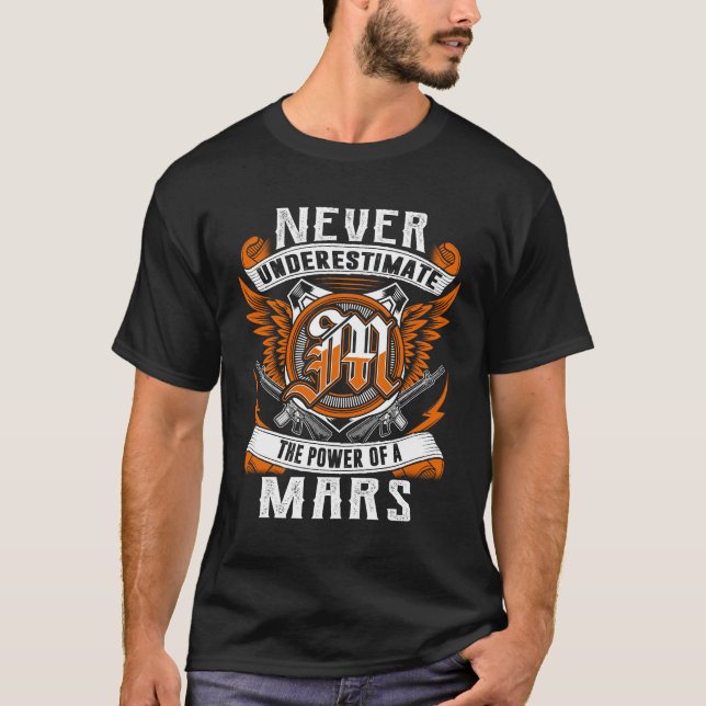 Camiseta MARS - Nunca Subestimes A Personalizado (Anverso)