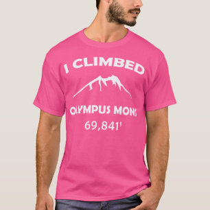 Camiseta Mars Olympus Mons Divertido Senderismo Y Regalo De