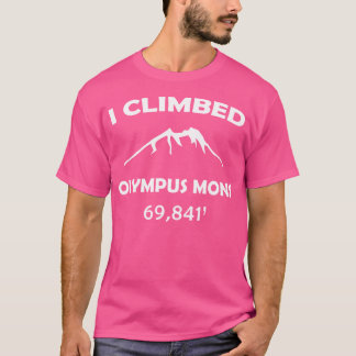 Camiseta Mars Olympus Mons Divertido Senderismo Y Regalo De