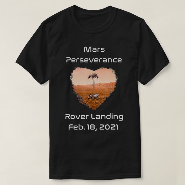 Camiseta Mars Perseverance Rover Landing (Diseño del anverso)
