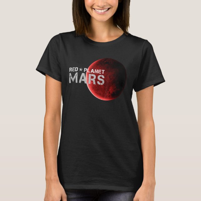 Camiseta Mars Red Planet Cumpleaños Para Los Fans Del Espac (Anverso)