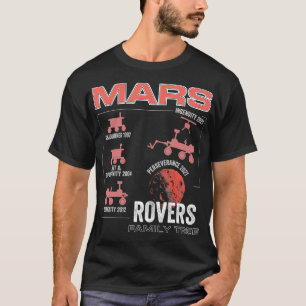 Camiseta Mars rover familia de árboles de exploración de la