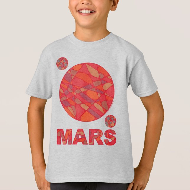 Camiseta Mars Shirt Red Planet Art (Anverso)