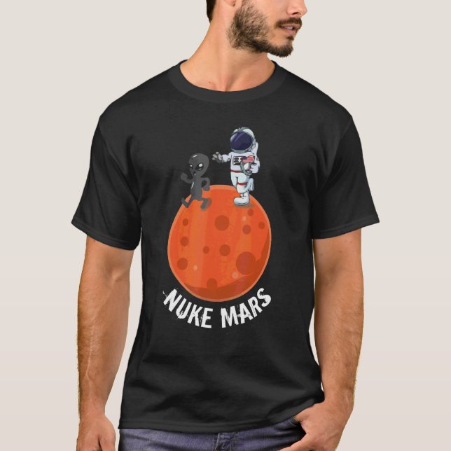 Camiseta Mars Tee Solar System Planet Nuke Mars (Anverso)