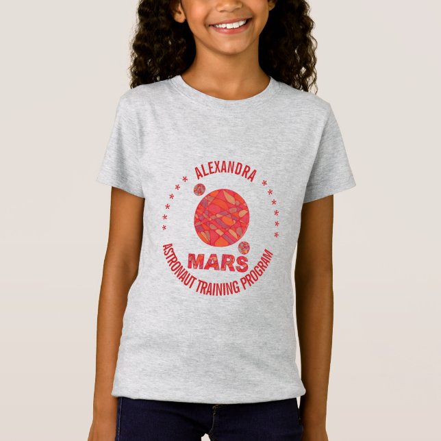 Camiseta Mars The Red Planet Space Geek Solar System Fun (Anverso)