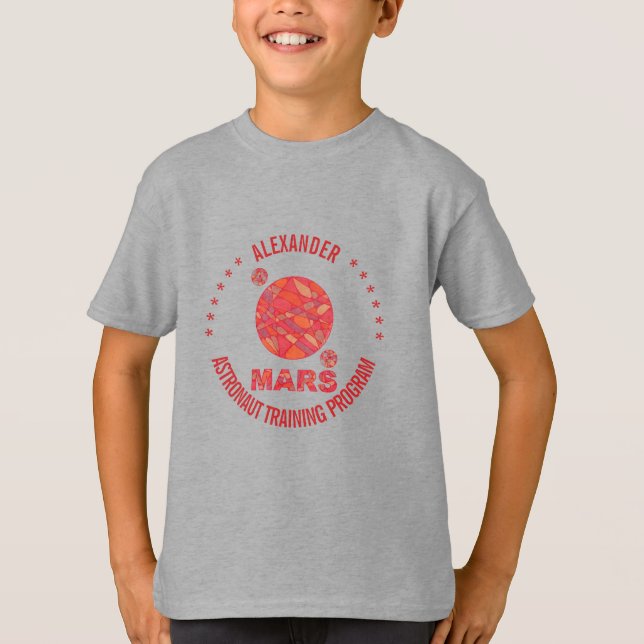 Camiseta Mars The Red Planet Space Geek Solar System Fun (Anverso)