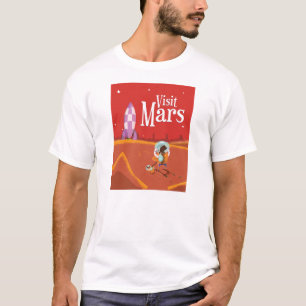 Camiseta Mars Vintage Travel Poster