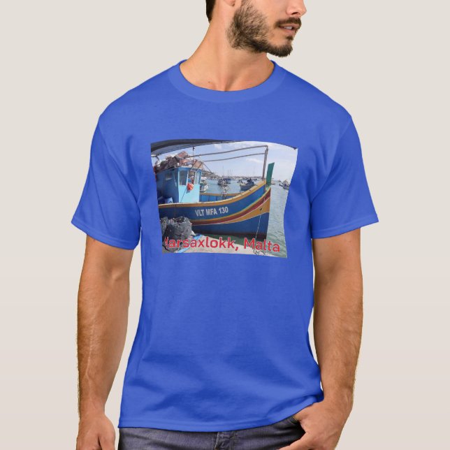Camiseta Marsaxlokk Pescadores Barcos Malta (Anverso)