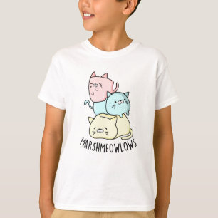 Camiseta Marsh-meow-lows Funny Cat Marshmallow Pun