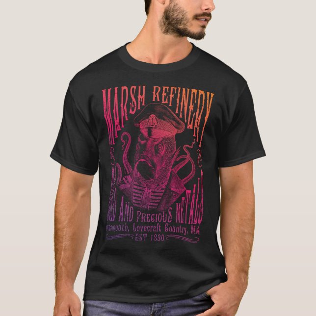 Camiseta Marsh Refining Company Innsmouth Lovecraft (Anverso)