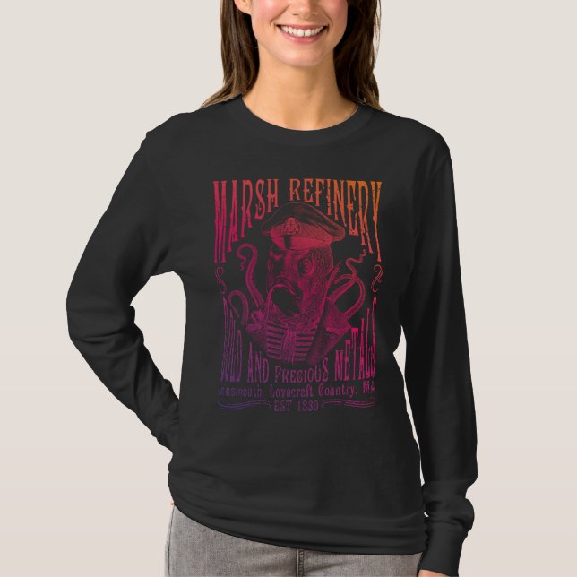 Camiseta Marsh Refining Company Innsmouth Lovecraft (Anverso)