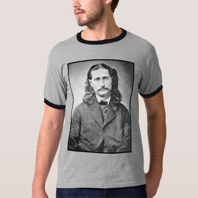 Camiseta Marshal Wild Bill Hickok Antiguo Cañero Occidental (Anverso)