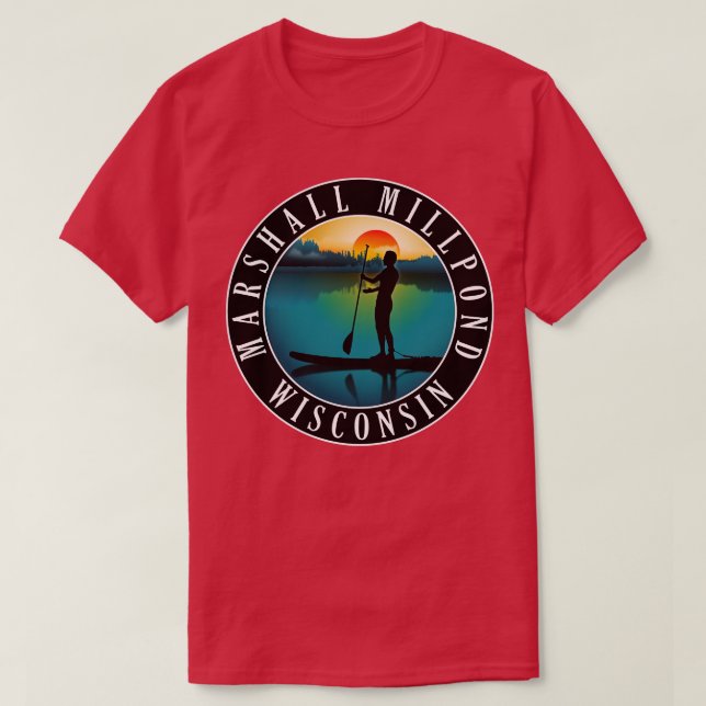 Camiseta Marshall Millpond Wisconsin Paddleboard (Diseño del anverso)