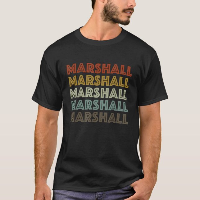 Camiseta Marshall Texas Retro Vintage City (Anverso)