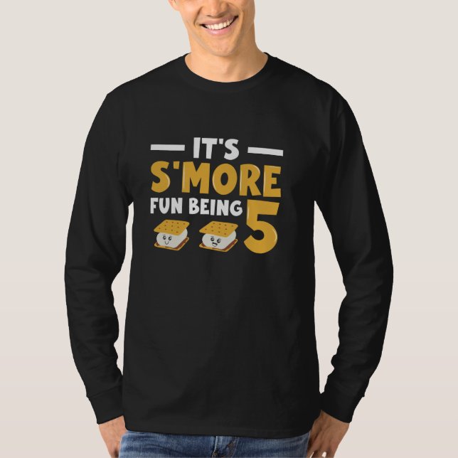 Camiseta Marshmallow Birthday S Fun Being 5 - Mallow C (Anverso)