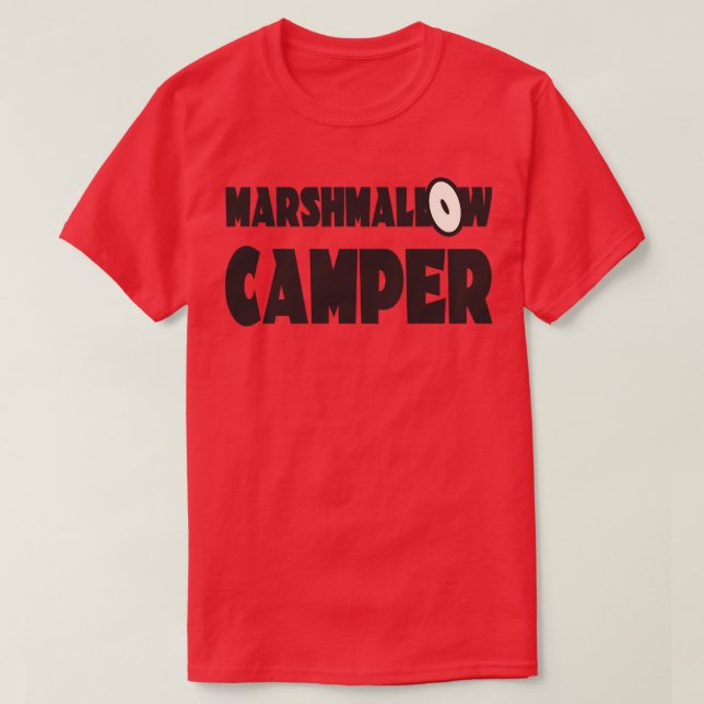 Camiseta Marshmallow Camping 1 (Diseño del anverso)