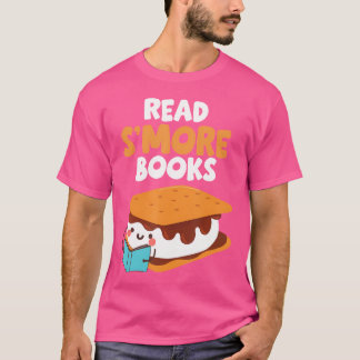 Camiseta Marshmallow Camping Campfire Funny Leer libro de m