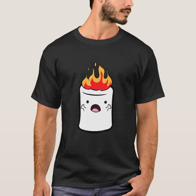 Camiseta Marshmallow Camping Love Marshmallow (Anverso)