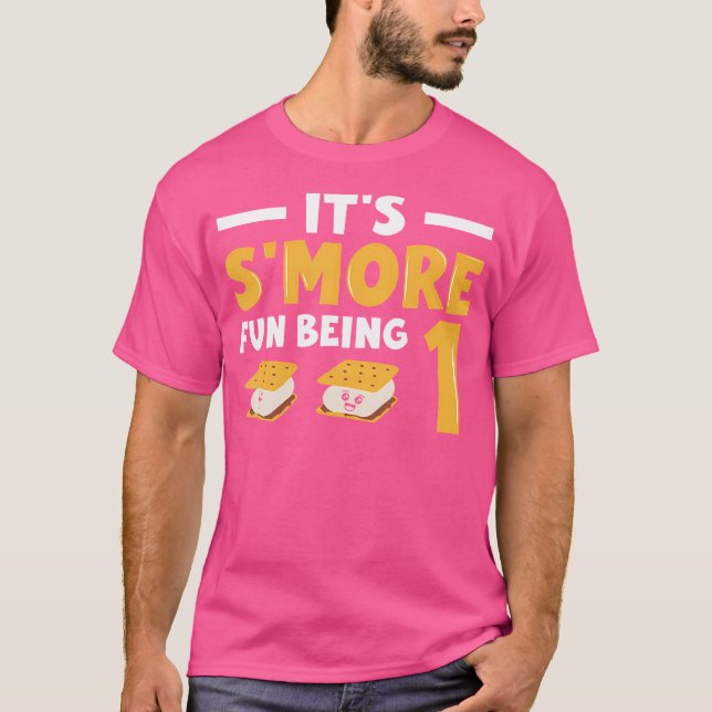 Camiseta Marshmallow Cumpleaños S Más Diversión Ser 1 - Mal (Anverso)
