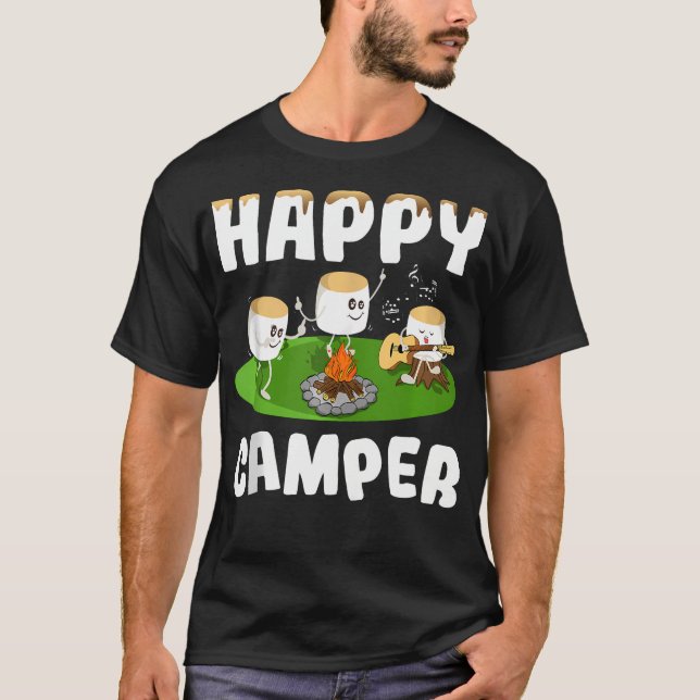 Camiseta Marshmallow Happy Camper (Anverso)
