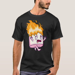 Camiseta Marshmallow On Fire S.Mores Camping Campfire Smore