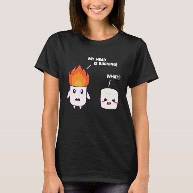 Camiseta Marshmallow Roaster Smore Camping Smore Station Ca (Anverso)