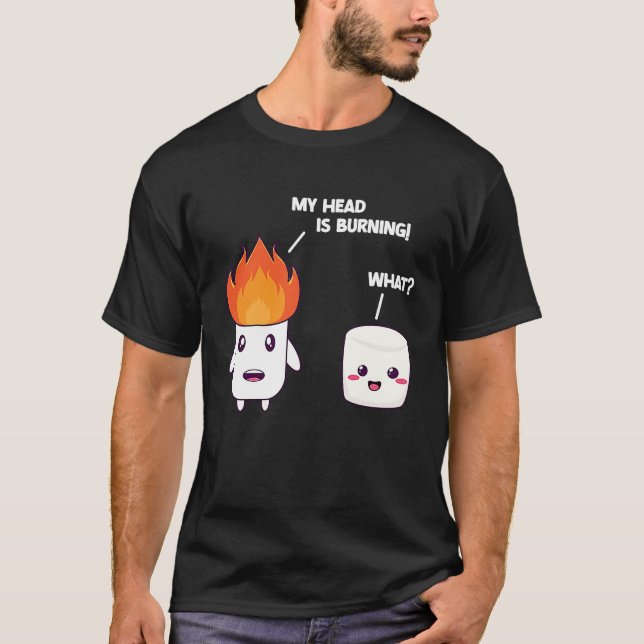 Camiseta Marshmallow Roaster Smore Camping Smore Station Ca (Anverso)