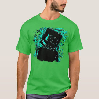 Camiseta Marshmello en las llamas verdes