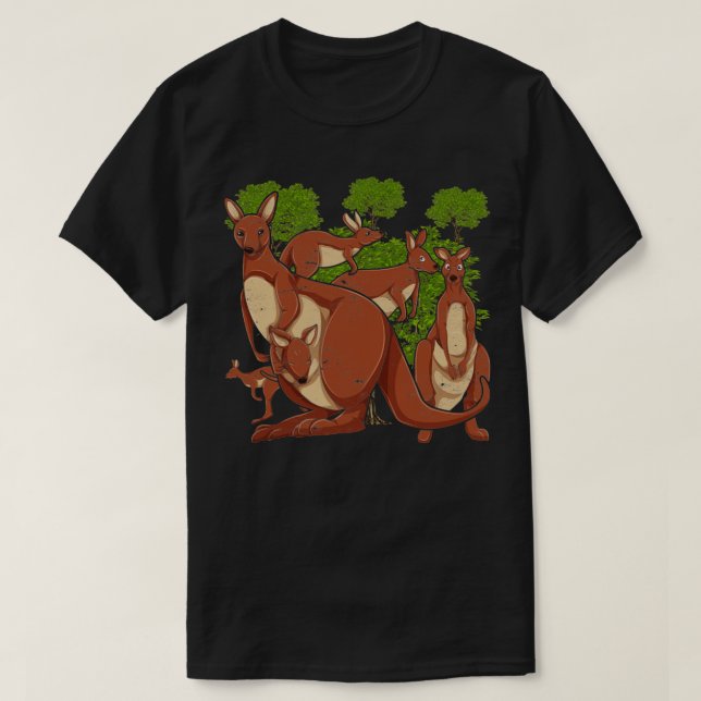 Camiseta Marsupial Kangaroo (Diseño del anverso)