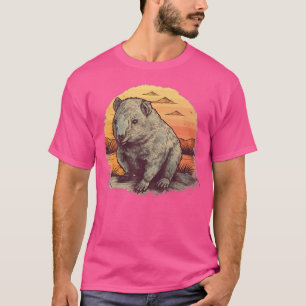 Camiseta Marsupiales de animales de Wombat rellenos austral