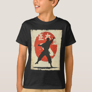 Camiseta Marta japonesa de silueta con problemas de karate 