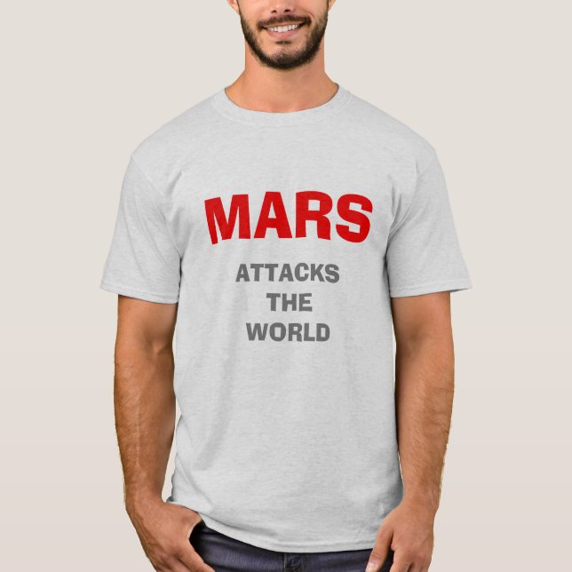 CAMISETA MARTE ATACA AL MUNDO (Anverso)