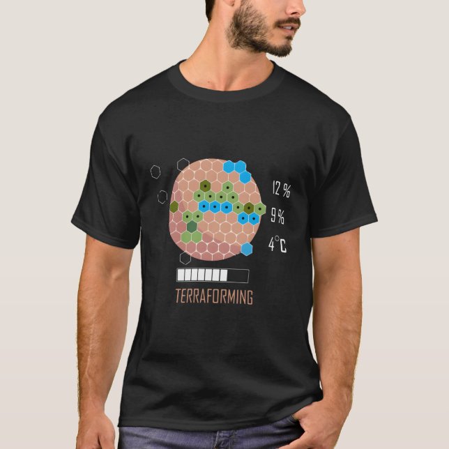 Camiseta Marte De 16 Bits Está Terraformando El Juego De Ca (Anverso)