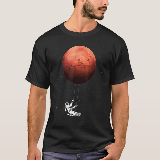 Camiseta Marte de ciencias espaciales astronautas (Anverso)