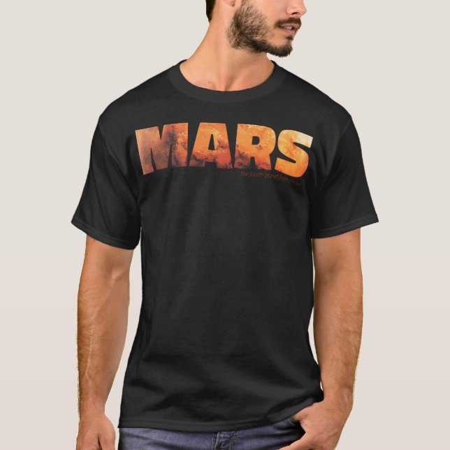 Camiseta Marte - El Cuarto Planeta Del Sol (Anverso)