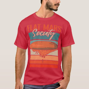 Camiseta Marte Flat Mars Society Planet Astronomet Science