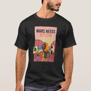 Camiseta Marte necesita aguafuerte de criptografía de espac