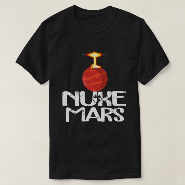 Camiseta Marte nuclear - Marte roja (Diseño del anverso)